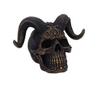 Nemesis Now Ornamento Teschio Horror, diabolo Nero, 18 cm