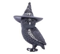 Nemesis Now Owlocen - Statuetta di gufo stregone con cappello da strega, colore