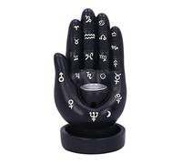 Nemesis Now Palmistry - Bruciatore di incenso a riflusso (nero) 12 cm