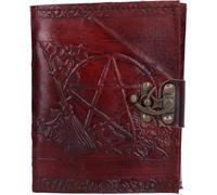 Nemesis Now Pentagram - Diario in pelle con serratura, 20 cm, colore: Marrone