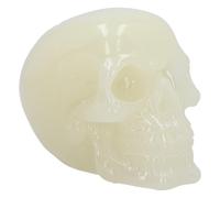 Nemesis Now Phosphorescent Glow in Dark Skull Figurine, Resin, Luminous Green, 1