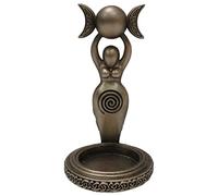 Nemesis Now Portacandele a Spirale, 12 cm, Colore: Oro, Bronzo Resina