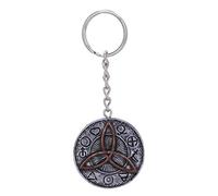 Nemesis Now - Portachiavi con Triquetra Celtico Scuro, 4,5 cm, Colore: Argento