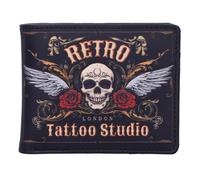 Nemesis Now Portafogli Retro Tattoo Studio Design Classico Vintage Design Compatto Dimensioni 12x10 cm Unisex