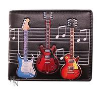 Nemesis Now Portafoglio Per Chitarra Elettrica, 10 Cm, In Pu, 11 Cm, Colore: Nero