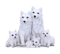 Nemesis Now Protected Pups Figurine 19cm, Resin, White, Wolf Family Figure, Whit
