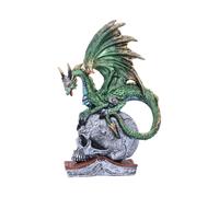 Nemesis Now Resin Dragon Statue - Hand-Painted Dragon Figure Perched on a Metall