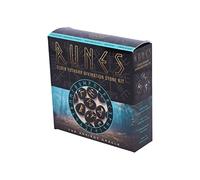 Nemesis Now Runes Elder Futhark - Kit per Pietre da divinazione, Colore: Nero