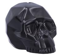 Nemesis Now Salvadanaio geometrico da 11,6 cm, in ceramica, con teschio geometrico nero, salvadanaio