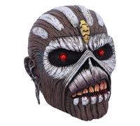 Nemesis Now - Scatola a forma di testa di Eddie di The book of souls degli Iron Maiden, con licenza ufficiale, colore marrone, 18 cm