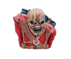 Nemesis Now Scatola Busto Iron Maiden The Trooper con Licenza Ufficiale (Piccolo) Rosso, 12 cm