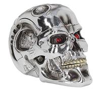 Nemesis Now - Scatola T-Terminator da 18 cm, argento, resina, taglia unica.