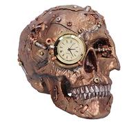 Nemesis Now Scrapped Skull Skeleton Figurine, 19cm Statua Scheletro Steampunk Teschio rottamato, Bronzo, 19 cm, Resina, Marrone