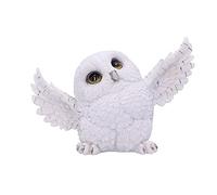Nemesis Now Snowy Delight Owl Figurine 20,5 cm, resina, bianca, affascinante statuetta di delizia innevata, statuetta di gufo, aggiunta perfetta a qualsiasi collezione di gufi, fusa nella migliore