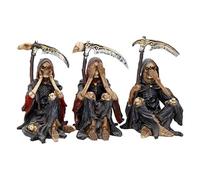 Nemesis Now Something Wicked (Set di Tre) - Statuetta, 13 cm, Colore: Nero
