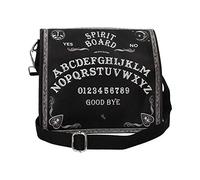 Nemesis Now B4369M8 Spirit Board Borsa a tracolla, motivo con tavola ouija, 27 cm, colore Nero, in poliuretano e tela