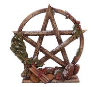 Nemesis Now Figurina Stagione del Pentagramma – Resina, Oro/Rosso (Inverno) 16,5 cm