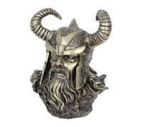 Nemesis Now Statuetta a forma di busto di Odino – Resina bronzo – 27 cm