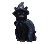 Nemesis Now Statuetta ammaliante 18,5 cm, resina, nera, figura di gatto strega,