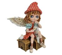 Nemesis Now Statuetta decorativa dipinta a mano, decorazione per mensola da giardino e casa, FAE autunnale