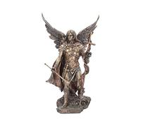 Nemesis Now - Statuetta Gabriel con staff, 43 cm, colore: Bronzo