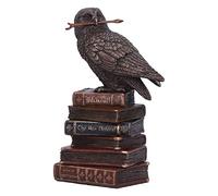 Nemesis Now Statuetta in Bronzo con Gufo familiare Streghe incantesimi su Libro, Resina, 14cm