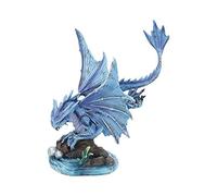 Nemesis Now - Statuetta per adulti, motivo: drago d'acqua, 31 cm, in resina, blu