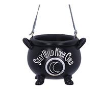Nemesis Now Stay Wild Child Moon - Decorazione da appendere, 6,1 cm, colore: Nero