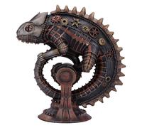 Nemesis Now Steampunk, statuetta meccanica in bronzo a forma di lucertola, 22,3 cm, colore bronzo