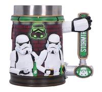Nemesis Now Stormtrooper - Boccale da 15,4 cm, in resina, con licenza ufficiale Stormtrooper originale, design bar, maniglia per rubinetto della birra, inserto in acciaio inossidabile, fuso in resina
