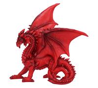 Nemesis Now Tailong - Statuina in resina, 21,5 cm, motivo: drago rosso, fantasia gotica, realizzata in resina fine, dipinta a mano