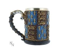 Nemesis Now - Tazza con boccale medievale, 14 cm, colore: Blu