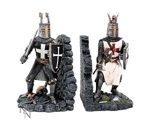 Nemesis Now The Duel - Fermalibri 24 cm, colore: Grigio