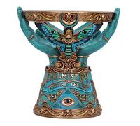 Nemesis Now The Teller-Supporto a Sfera in Cristallo, 15 cm, Colore: Blu