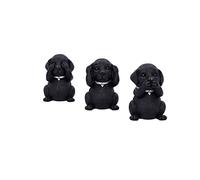 Nemesis Now Three Wise Labrador, nero, 8,5 cm, B5881V2