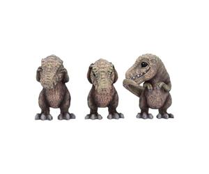 Nemesis Now Three Wise See No Evil Hear No Evil Speak No Evil Figurine Adorabili in resina dipinta a mano da collezione e regalo - Tyrannasaurus Rex