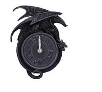 Nemesis Now Time to Burn - Orologio a forma di drago, in resina, 20 cm, multicolore