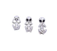Nemesis Now Tre alieni saggi, argento, 7,5 cm