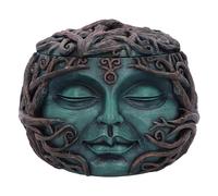 Nemesis Now Tree Spirit Treasure Box 10,5 cm, resina, verde, albero rampicato, regalo spirituale natura, coperchio rimovibile, fuso in resina di alta qualità, sapientemente dipinto a mano