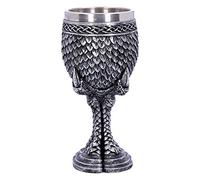 Nemesis Now U4708P9 - Calice con artiglio di drago, 16,7 cm, in resina e acciaio INOX