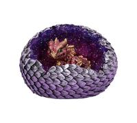 Nemesis Now U4999R0 Red Geode Home Glittering Hatchling and Egg Figurine, Polyre