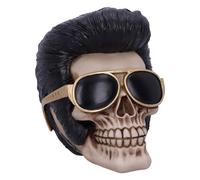 Nemesis Now Uh Huh The King Elvis Skull Figurine, Resina, Naturale, 17cm
