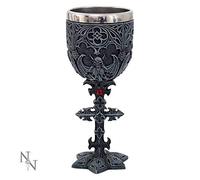 Nemesis Now - Calice da vampiri, 18,8 cm, in resina, con inserto in acciaio inox, taglia unica