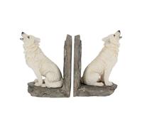 Nemesis Now Wardens of the North Bookends 20.3cm White, Resin