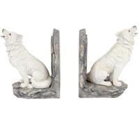 Nemesis Now Wardens of The North - Fermalibri in resina, 20,3 cm, colore: Bianco