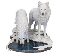Nemesis Now Warriors of Winter Wolf Lisa Parker, Statua, 18 cm, Bianco