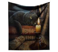 Nemesis Now Witching Hour Lisa Parker Throw 38cm Brown, Polyester