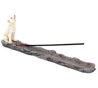 Nemesis Now Wolf Call - Bruciatore di incenso, 29 cm, colore: Bianco