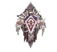 Nemesis Now World of Warcraft - Placca da parete con orda da 30 cm, in resina, colore rosso, prodotto ufficiale World of Warcraft, ornamento da appendere alla parete, pezzo da esposizione, fusa in