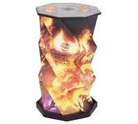 Nemesis Now World of Warcraft Ragnaros Lampada LED pieghevole 21 cm - Lampada da gioco ufficiale Wow, ricaricabile tramite USB, dimmerabile, lampada da tavolo e da esposizione, per i fan